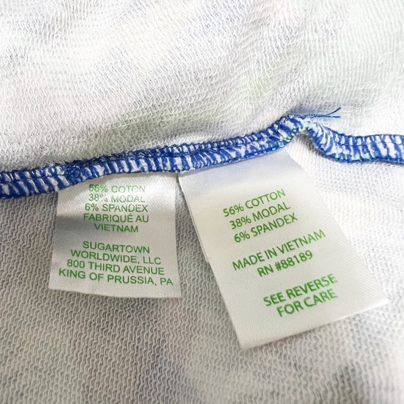 Lilly Pulitzer Skipper Popover UPF 50+ Blue Grotto Twilight Tropics Sweater XS - Picture 3 of 4